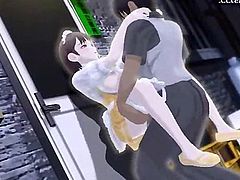 Animated maid getting screwed