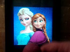 Cum Tribute to Anna and Elsa (Frozen)