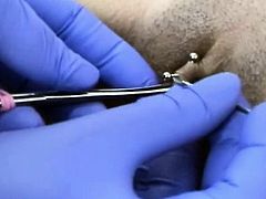 Clitoral hood piercing