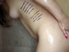 Juicy cream filled up her nice ass after a great hardcore fuck POV