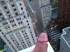 Blowjob on the ledge