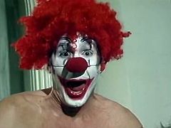 Watch this crazy sex with clown licking and eating his sexy girlfriend's wet and tight pussy in The Classic Porn sex clips.