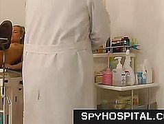 Chic angel at doctor caught on spy web camera