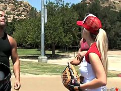 Well graced tasty babes with nice body shapes played baseball. Several fuck starving brutal freaks hoped to fuck those chicks after game...Look at this kinky guys in Pornstar sex video!
