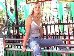Here is a reality video with a sexy blonde pornstar who knows how to have some fun. She has a hot little body and a pussy that likes that cock
