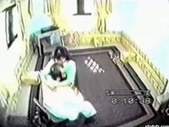 Amateur Indian housewife cheats on her husband while he's at work. Bitch gives lap dance to her secret lover and gets fucked missionary style right on the floor.