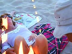 French nudist beach blowjob spread legs pussy mature POV