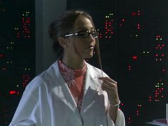 Jenna Haze looks all kinds of nerdy hot as a scientist who would rather suck cock and fuck than work in the lab and figure out formulas.