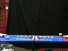 Ping pong game turns naked encounter