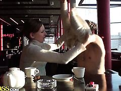 Vera lets man insert his fuck stick in her mouth