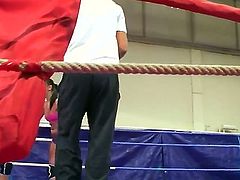 Hardcore fetish movie as Becky Stevens and Barbie Black fight it out in the ring. It is so sexy as these babes hit each other and their tight pants ride up their lovely firm asses.