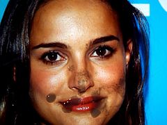 Double Cumshot To Natalie Portman Cum Tribute