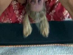 Skinny blonde newbie gets rough deepthroat encounter with this huge cock. She is one submissive youngster who's ready to make the most of this blowjob adventure.