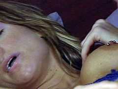 DJ cock action by this midnight booty call in this hardcore tube video. She gets her sweet shaved pussy eaten out and and in turn gives this bleach blond stud a nice blowjob with a cum shot  to her face