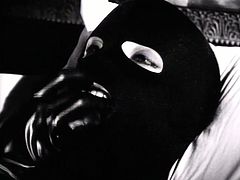 Kinky MILF is wearing black lingerie and latex mask. She is tied up and toy fucked intensively. Check out steamy BDSM video that is presented by Lust Cinema.