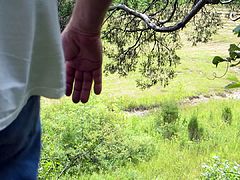 Out and about on the edge of a bluff