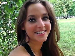 Outdoor action with a horny and really sexy girlfriend whose name is Amira Adara