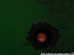 Luke Cross filled with massive black cock in his mouth. The moans of joy coming from the other side of the wall signaled to me of a job well done in this nasty glory-hole encounter.