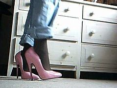 6 inch pink ellie heels
