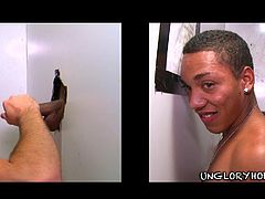 This fucker thinks he's gonna get his dick sucked by a hot brunette but he gets head from a gay ass dude, check it out right here!