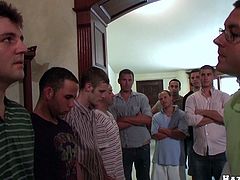 Get a hard dick watching these queer boys, with nice butts and big pipes, while they touch each other and play gay games together.