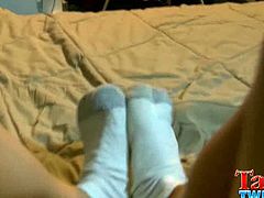 Tasty Twink brings you a hell of a free pov porn video where you can see how a kinky gay twink is ready to play with his cock while assuming very naughty poses.