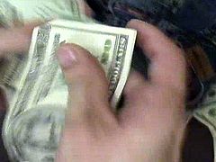 It's amazing what great things horny babe can do with her juicy cunt in exchange for cash