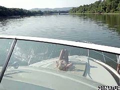 21 Naturals brings you a breathtaking free porn video where you can see how the hot blonde Angie Koks gets banged on a yacht while assuming very hot poses.