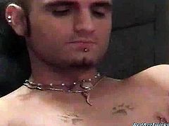 Very hot and sexy blonde twinks is alone in his room and he