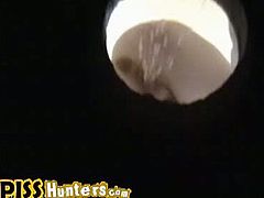Peeping fetish guys loves the idea of installing hidden camera on a cesspool. Mission success as they caught multiple twats pissing on the hole into their cam.