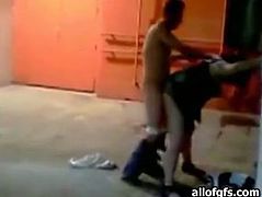 This slutty nympho needs a good hard fuck and this dude is here to fuck her. He bends this chick over and fucks her twat nice and slow just the way she likes it.