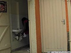 Jasmine is a horny african maid and she got seduced by a horny tourist. He offered her some extra cash for her services and receives hardcore banging in her cunt.