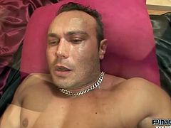 Slutty transsexual with nice body gets his dick sucked by the guy. Have a look at this bitch in steamy Pinko Shemale xxx clip.