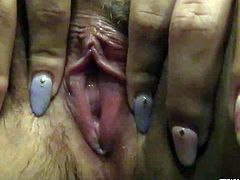 Numerous Japanese girls show off their pussies. Some are completely shaven, some are hairy, while others are just a little trimmed. Pink, brown and wet pussy holes revealed.