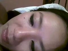 chinese selfish exgf rub hairy pussy on webcam