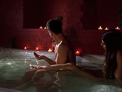 Flat chested but beautiful Indian babe is everything your lust desires. Go for the new Lust Cinema sex tube video featuring passionate romantic sex in the jacuzzi.