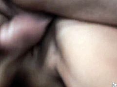 Grace Evangeline takes guys hard worm deep down her throat