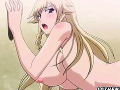 Hentai sex scenes with busty blonde