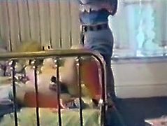 Slutty and attractive babe with nice ass spreads her legs and inserts a dildos in her dripping pussy. Have a look at this bitch in The Classic Porn sex video.