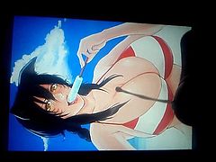 Anime Cum Tribute - Ahri Big Boobs Beach