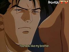 Take a look at this anime video where this hottie is eaten out as well as having he tits massaged by this guy.