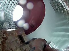 Christy Mack takes a very hot and nasty shower in this wild free porn video. Enjoy seeing her sensual body from a very unusual angle as she masturbates for you.