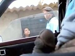 Girl Watching Dick in car