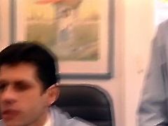 Light haired shy chick got her thirsting anus polished by hard cock of her ever hungry boss on office table. Look at that steamy anal fuck in The Classic Porn sex video!