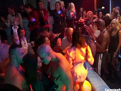 Drunk Sex Orgy brings you a hell of a free porn video where you can see how these sexy girls dance and provoke in the club. They're ready to have a hell of a time!