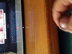 Jerking my small penis watching xhamster