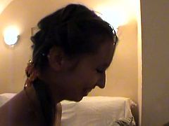 This kinky amateur vid brings us a naughty teen couple ready for some hot sex. See her riding her man's cock into kingdom come in some very exciting poses.
