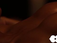 Lust Cinema brings you a hell of a free porn video where you can see how two sensual brunettes lick each other in the dark while assuming very hot poses.