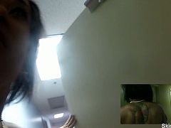 Checkout this ebony babe with nice ass and firm tits Skin Diamond. Watch her dancing around and showing her naked body. She goes to take a shower and masturbates her shaved pussy and gives us a closeup of her peeing. Enjoy!