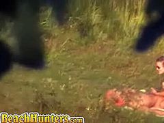 Here is the voyeur view of caught amateur couples getting horny fucking like rabbits on the field in the farm. Watch how they are conscious they might get caught but they have no idea that they are on the film now.